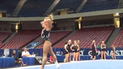 Katherine Grable dazzles on floor in podium training at 2014 NCAA Championships