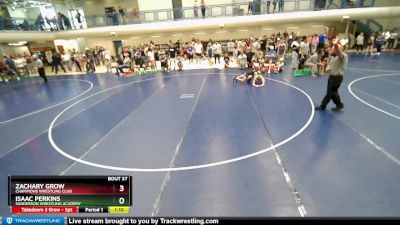 84-91 lbs Quarterfinal - Zachary Grow, Champions Wrestling Club vs Isaac Perkins, Sanderson Wrestling Academy