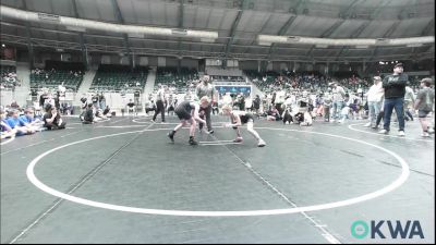 75 lbs Quarterfinal - Sutton Hawley, Keystone Kids Wrestling Club vs Jaxon Walker, Harrah Little League Wrestling