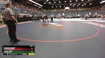 6A-190 lbs Champ. Round 1 - Caleb Sharp, Olathe Northwest vs S`ron Hill, Wichita-East