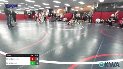 55 lbs Rr Rnd 2 - Breckon Milburn, Oklahoma Elite 15u Black vs Bryson Mills, Kansas Mayhem