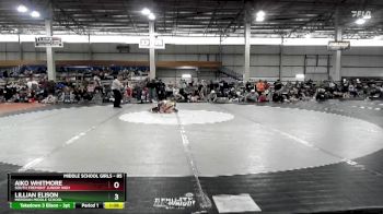 85 lbs Quarterfinal - Aiko Whitmore, South Fremont Junior High vs Lillian Elison, Meridian Middle School