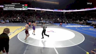 I-131 lbs Quarterfinal - Taylor Beaury, Saratoga vs Trey LeChase, Fairport