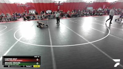 86 lbs Champ. Round 1 - Brooks Krauss, Sugar River Mat Club vs Carter Solt, Askren Wrestling Academy