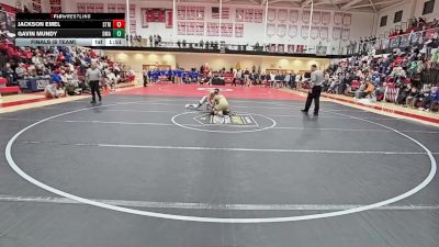 138 lbs Finals (8 Team) - Gavin Mundy, Delaware Military Academy vs Jackson Emel, Saint Mark`s