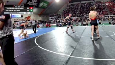 5A 190 lbs Quarterfinal - Jeramiah Palmer, Sandpoint vs Preston Sonner-Cranney, Minico