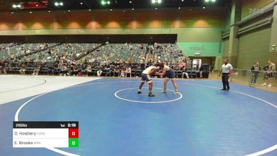 285 lbs Consi Of 16 #1 - Darrian Hoobery, Eastern Oregon vs Excell Brooks, Marian