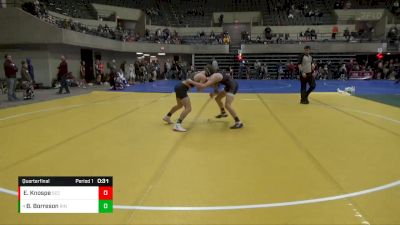 120 lbs Quarterfinal - Braeden Borreson, Ringers vs Everett Knospe, St. Croix Central