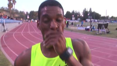 Brandon Johnson going for a WR at World Relays