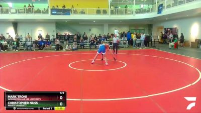 174 lbs 7th Place Match - Mark Troni, Washington And Lee University vs Christopher Nuss, Wilkes University