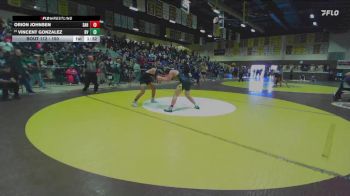 150 lbs Champ. Round 1 - Vincent Gonzalez, Bonita Vista vs Orion Johnsen, Sahuarita