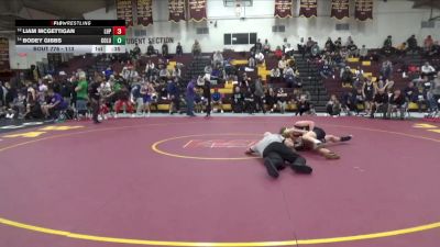 113 lbs Cons. Round 6 - Bodey Gibbs, Columbia vs Liam Mcgettigan, Lake Highland Prep