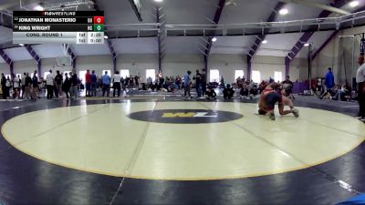 165 lbs Cons. Round 1 - King Wright, Hiram College vs Jonathan Monasterio, Gannon University
