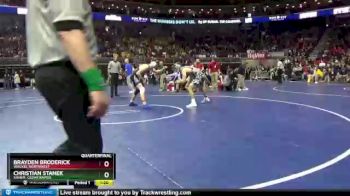 3 lbs Quarterfinal - Christian Stanek, Xavier, Cedar Rapids vs Brayden Broderick, Waukee Northwest