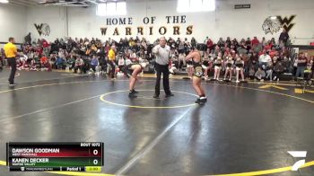 175 lbs Semifinal - Kanen Decker, Wapsie Valley vs Dawson Goodman, West Marshall