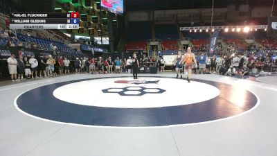 285 lbs Quarters - Kal-El Fluckiger, Arizona vs William Glesing, Indiana