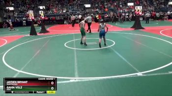 130 lbs Champ. Round 1 - Gavin Volz, HAR1 vs Jayden Bryant, Unattached