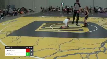 70 lbs Rr Rnd 4 - Makenzie Harris, OK Supergirls Red vs Lydia Cooper, Cowgirls Orange