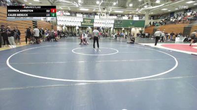 150 lbs Cons. Round 2 - Caleb Menuck, La Costa Canyon vs Derrick Johnston, Ramona