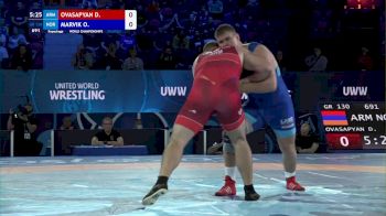130 kg Repechage #2 - David Ovasapyan, Armenia vs Oskar Marvik, Norway