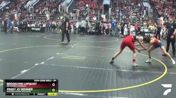 84 lbs Cons. Semi - Brooklynn Lofquist, Big Rapids Cardinals vs Peggy Jo Gessner, Eastern Region Affiliated