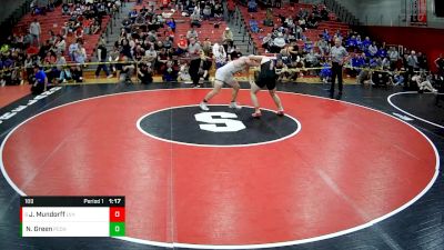 189 lbs Semifinal - Jake Mundorff, Ligonier Valley Hs vs Nezumiiro Green, Central Catholic HS (Pittsburgh)