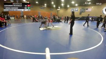 100 lbs Champ. Round 2 - Alexandria Delgadillo, Kerman vs Abigail Marquez, Marina