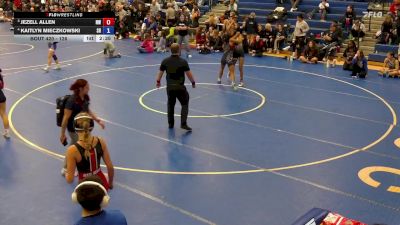 126 lbs 3rd Place Match - Jezell Allen, Niagara Wheatfield vs Kaitlyn Mieczkowski, Sweet Home
