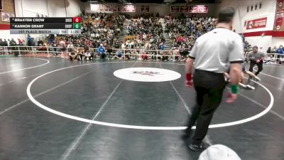 190 lbs 1st Place Match - Kannon Grant, Cody vs Braxten Crow, Sheridan