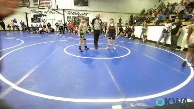 110 lbs Consi Of 4 - Buddy Gray, Coweta Tiger Wrestling vs Chance Roberts, Brushy Wrestling Club