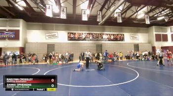 93-101 lbs Round 2 - Zanna Opheikens, Fremont Wrestling Club vs Raelynn Crossley, Ridgeline Riverhawks