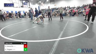 64 lbs Semifinal - Cam Camarillo, Standfast vs Corbin Thigpen, Choctaw Ironman Youth Wrestling