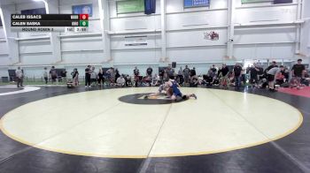 160 lbs Round Robin 3 - Caleb Issacs, Warrior Ridge - MS vs Calen Saska, Ohio Gold - Black - MS