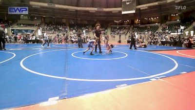 61 lbs Round Of 16 - Jett Boland, Tonkawa Takedown Club vs Weston Myers, Pawhuska Elks Takedown