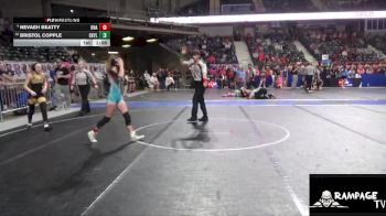 97 lbs 2nd Place Match - Nevaeh Beatty, Onaga vs Bristol Copple, Central Kansas Young Lions