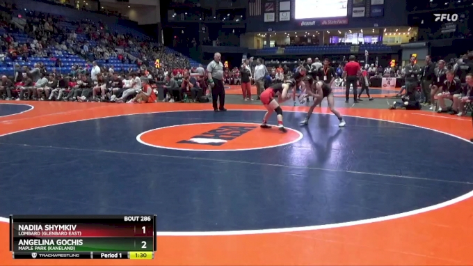 105 lbs Semifinal - Angelina Gochis, Maple Park (Kaneland) vs Nadiia ...