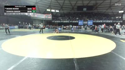 Boys 3A 144 lbs Champ. Round 3 - Moses Marsh, Mountlake Terrace vs Gordon Gibson, Mercer Island