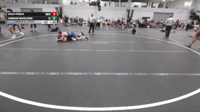 138 lbs Finals (8 Team) - Cole Fogle, Grit Mat Club Red vs Armani Maglione, Frost Gang