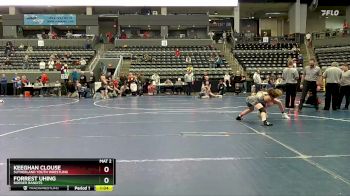 130 lbs 2nd Place Match - Forrest Uhing, Border Bandits vs Keeghan Clouse, Sutherland Youth Wrestling