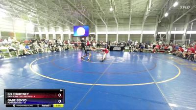 94 lbs Quarterfinals (8 Team) - Bo Courtney, Oklahoma Outlaws Red vs Gabe Benyo, Pennsylvania