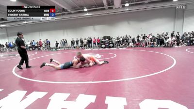 74 lbs Cons. Round 4 - Colin Young, Cowboy RTC/ Titan Mercury Wrestling Club (TMWC) vs Vincent Cabral, Western Colorado Wrestling Club