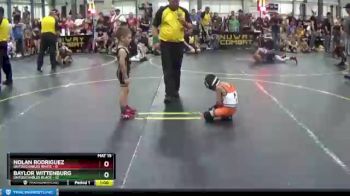 44 lbs Round 2 (6 Team) - Nolan Rodriguez, Untouchables White vs Baylor Wittenburg, Untouchables Black