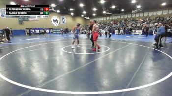 150 lbs Champ. Round 1 - Fabian Torres, Lompoc vs Alejandro Varela, Kerman