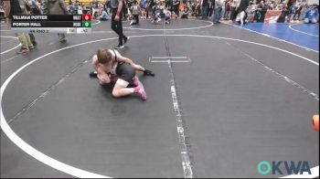 76 lbs Rr Rnd 2 - Tillman Potter, Weatherford Youth Wrestling vs Porter Hall, Huskey Wrestling Club