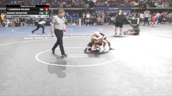 D 1 138 lbs Champ. Round 2 - Kanon Schaffer, St. Amant vs Cameron Wilson, Terrebonne