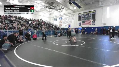 235 lbs Champ. Round 2 - Eden Jacobson, Trabuco Hills vs Xristina Beard, South Hills