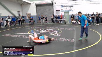 110 lbs Champ. Round 1 - Carter Ivy, Soldotna Whalers Wrestling Club vs Wyatt Zeiler, Chugach Eagles Wrestling Club