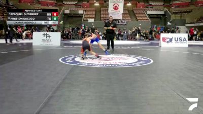 Novice Boys - 70 lbs Champ. Round 2 - Jaxon Crisantos, Orange County RTC vs Steven Cole, Vacaville Wrestling Club