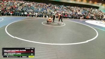 175 lbs Champ. Round 1 - Nefi Rodarte Lopez, Pittsburg Senior vs William Martinez Guiterrez, Centennial (Corona)