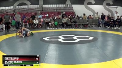 80 lbs Round 2 (8 Team) - Brayden DeJesus, Ruthless vs Carter Marsh, Legacy National